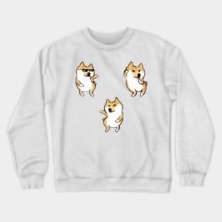 meme doge dancing Crewneck Sweatshirt